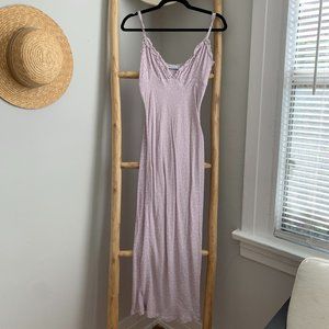 With Jean Lavender Purple Floral Midi Long Dress